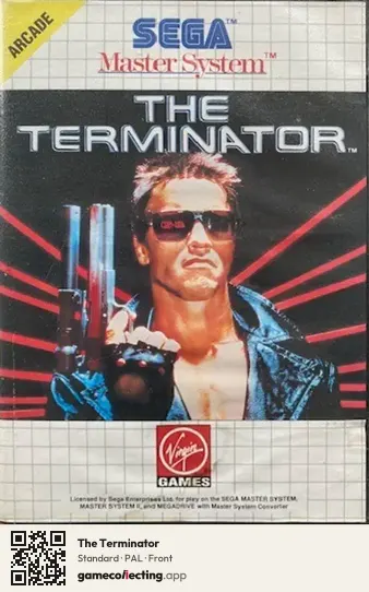 The Terminator Sega Master System, PAL box front