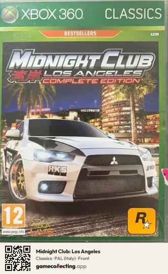 Midnight Club: Los Angeles Xbox 360, Italy box front