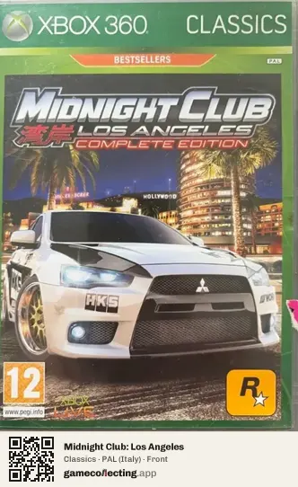 Midnight Club: Los Angeles Xbox 360, Italy box front