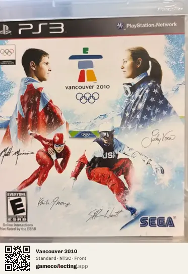Vancouver 2010 PlayStation 3, NTSC box front