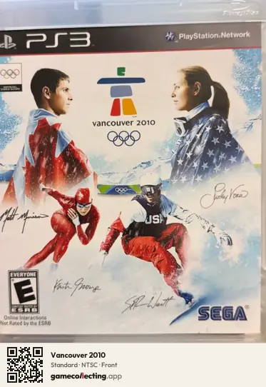 Vancouver 2010 PlayStation 3, NTSC box front
