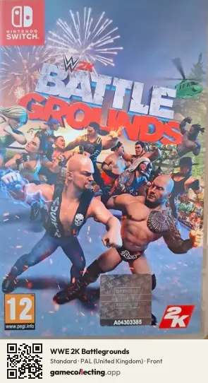 WWE 2K Battlegrounds Nintendo Switch, United Kingdom box front