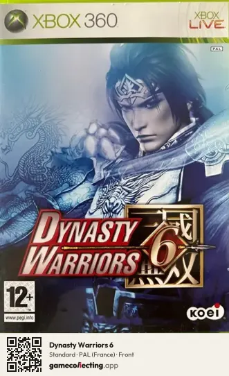 Dynasty Warriors 6 Xbox 360, France box front