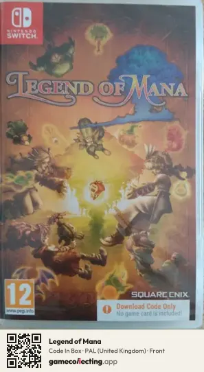 Legend of Mana Nintendo Switch, United Kingdom box front
