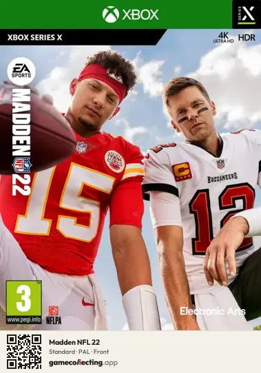 Madden NFL 22 Xbox Series X, PAL box front