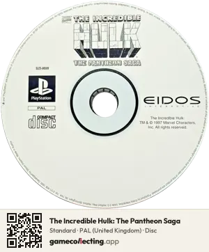 The Incredible Hulk: The Pantheon Saga PlayStation, PAL disc