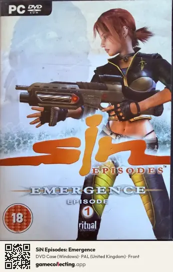 SiN Episodes: Emergence Computer, United Kingdom box front