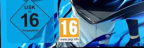 Persona 3 Reload, the USK square on its front