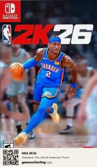 NBA 2K26 Nintendo Switch, North America box front
