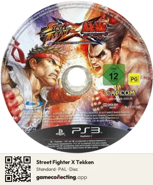 Street Fighter X Tekken PlayStation 3, PAL disc