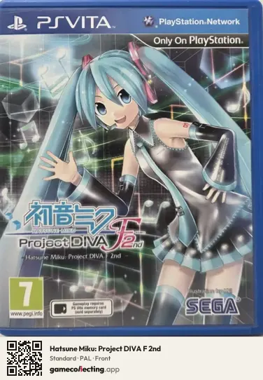 Hatsune Miku: Project DIVA F 2nd PlayStation Vita, PAL box front