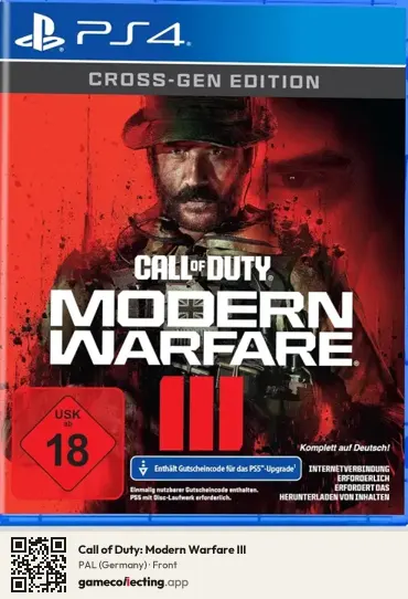 Call of Duty: Modern Warfare III PlayStation 4, Germany box front