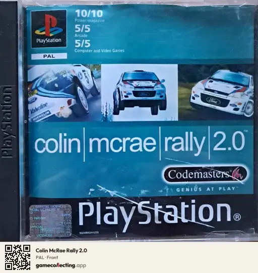 Colin McRae Rally 2.0 PlayStation, PAL box front