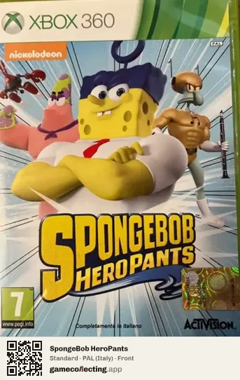 SpongeBob HeroPants Xbox 360, Italy box front