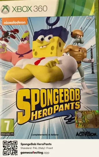 SpongeBob HeroPants Xbox 360, Italy box front