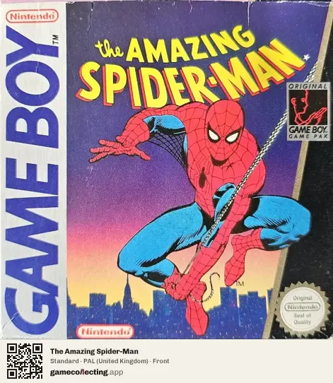 The Amazing Spider-Man Game Boy, United Kingdom box front