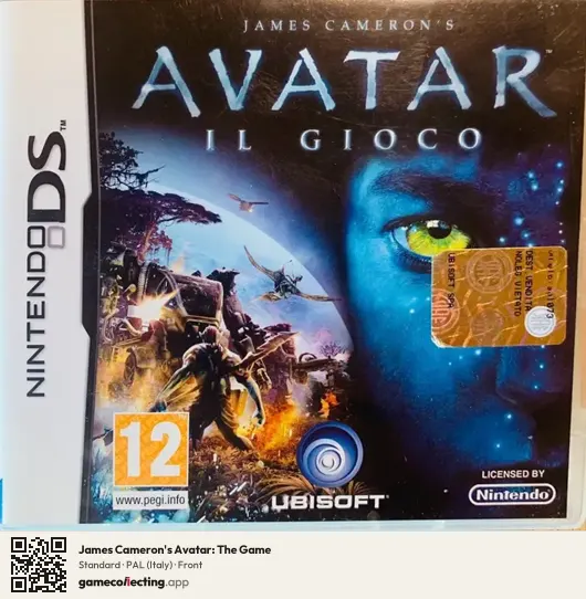 James Cameron's Avatar: The Game Nintendo DS, Italy box front