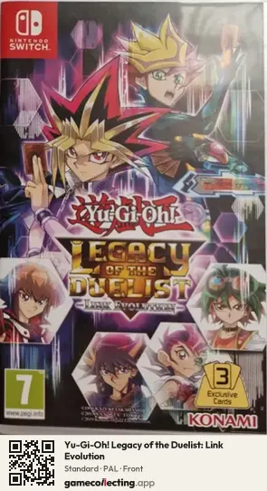 Yu-Gi-Oh! Legacy of the Duelist: Link Evolution Nintendo Switch, PAL box front