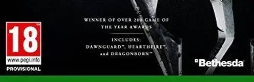 The Elder Scrolls V: Skyrim, the PEGI square on its front