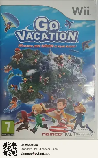 Go Vacation Nintendo Wii, France box front