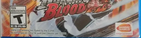 One Piece: Burning Blood, the ESRB box on its front