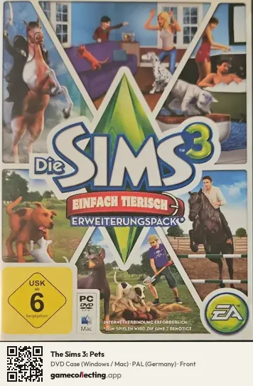 The Sims 3: Pets Computer, Germany box front