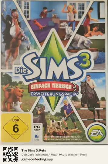 The Sims 3: Pets Computer, Germany box front