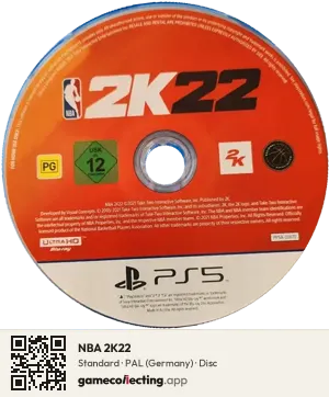 NBA 2K22 PlayStation 5, PAL disc