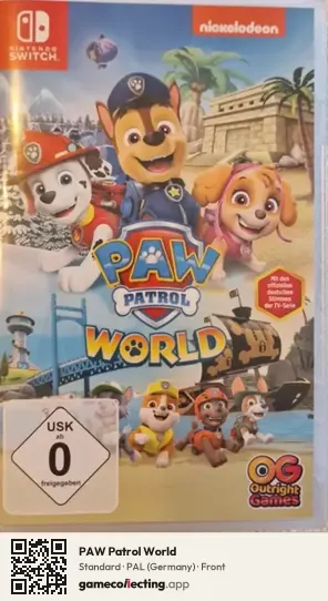 PAW Patrol World Nintendo Switch, Germany box front