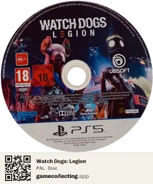 Watch Dogs: Legion PlayStation 5, PAL disc