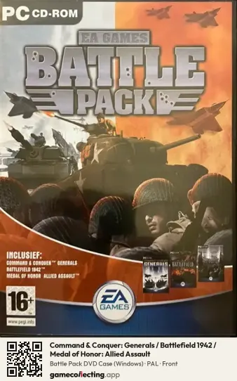 Command & Conquer: Generals / Battlefield 1942 / Medal of Honor: Allied Assault Computer, PAL box front