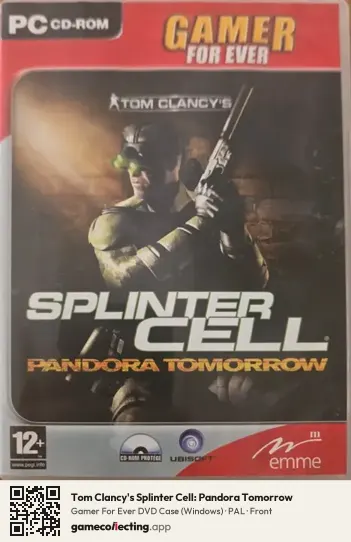 Tom Clancy's Splinter Cell: Pandora Tomorrow Computer, PAL box front