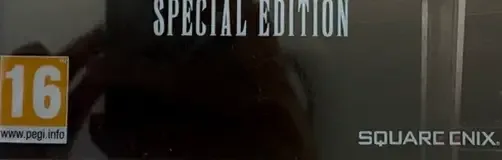 Final Fantasy XV, the PEGI square on its front