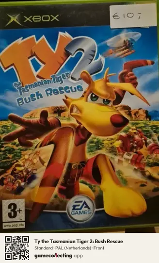 Ty the Tasmanian Tiger 2: Bush Rescue Xbox, Netherlands box front