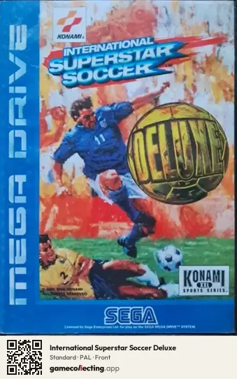 International Superstar Soccer Deluxe Sega Mega Drive / Genesis, PAL box front