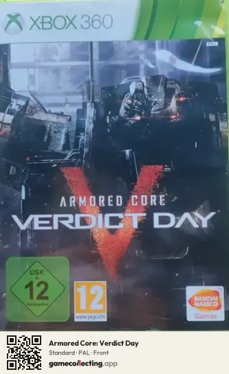 Armored Core: Verdict Day Xbox 360, PAL box front