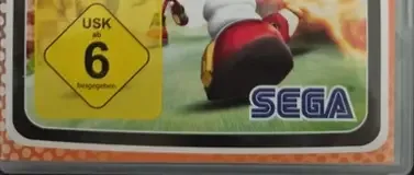 Sonic Rivals, the USK square on its front