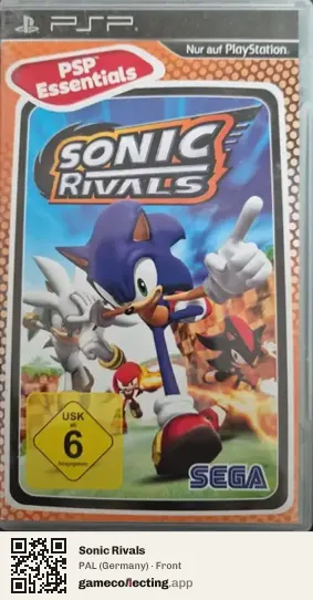 Sonic Rivals PlayStation Portable, Germany box front