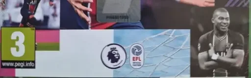 FIFA 21, the PEGI square on its front