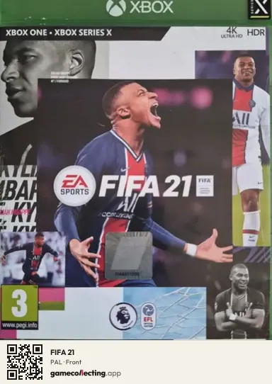 FIFA 21 Xbox Series X, PAL box front