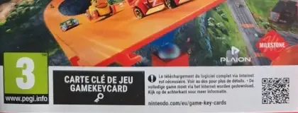 Hot Wheels Infinite Rush, the PEGI square on its front