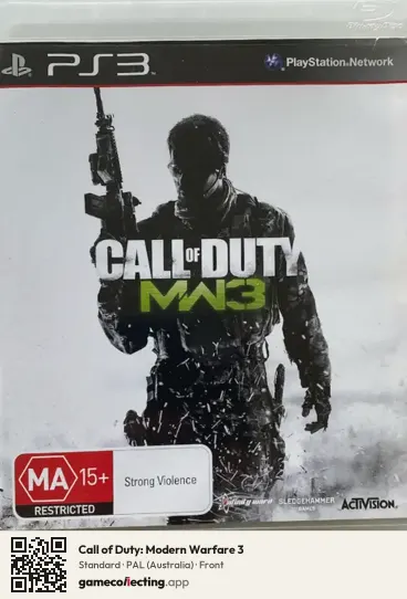Call of Duty: Modern Warfare 3 PlayStation 3, Australia box front