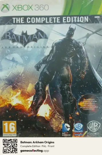 Batman: Arkham Origins Xbox 360, PAL box front