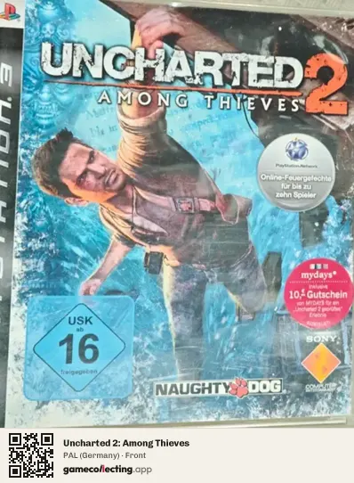 Uncharted 2: Among Thieves PlayStation 3, Germany box front