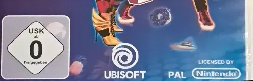 Just Dance 2020, the USK square on its front
