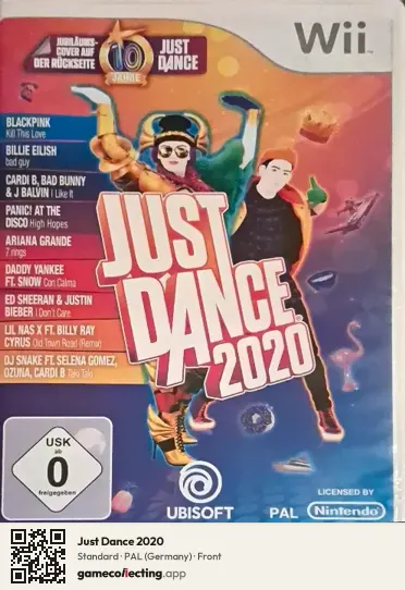 Just Dance 2020 Nintendo Wii, Germany box front