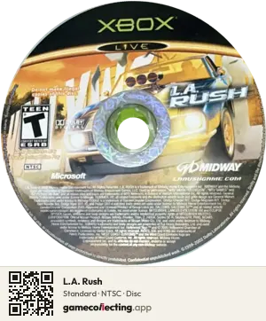 L.A. Rush Xbox, NTSC disc