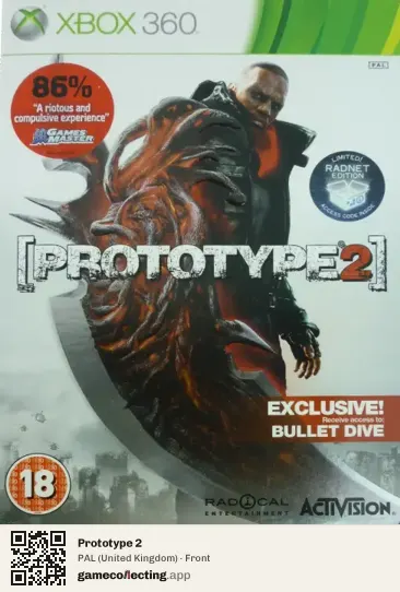 Prototype 2 Xbox 360, United Kingdom box front
