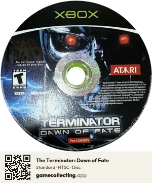 The Terminator: Dawn of Fate Xbox, NTSC disc