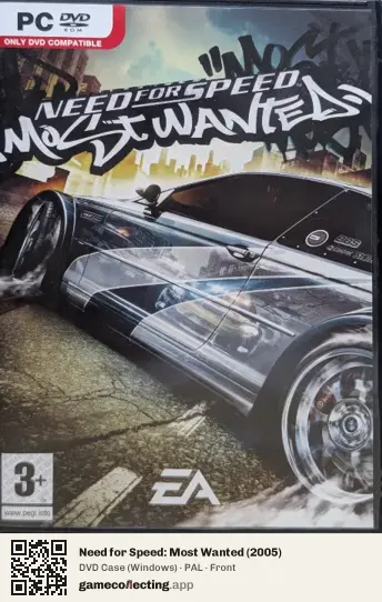 Need for Speed: Most Wanted (2005) Computer, PAL box front